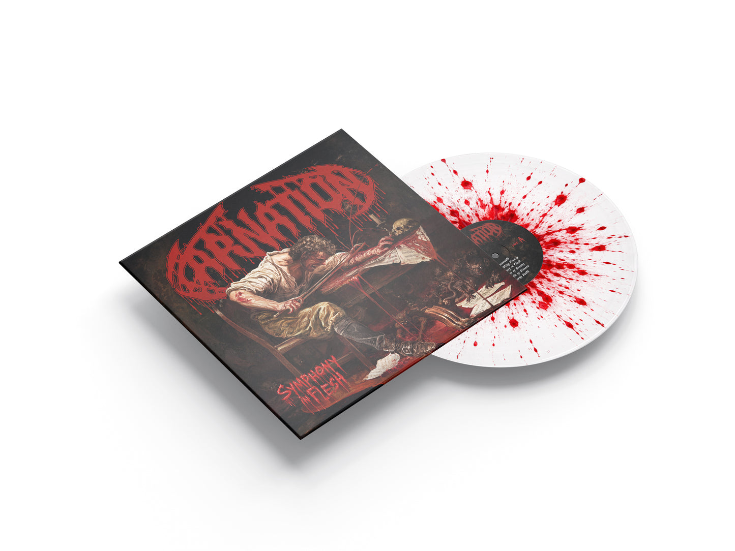 Symphony In Flesh - Crystal Transparant + Red Splatter Vinyl - Limited to 100 copies worldwide