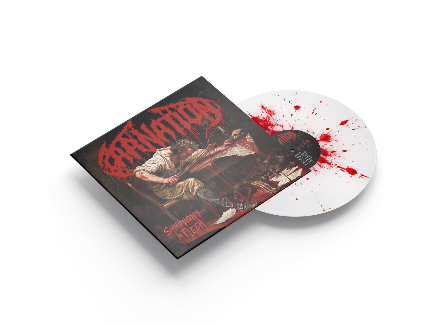 Symphony In Flesh - White + Red Splatter Vinyl - Limited to 100 copies worldwide