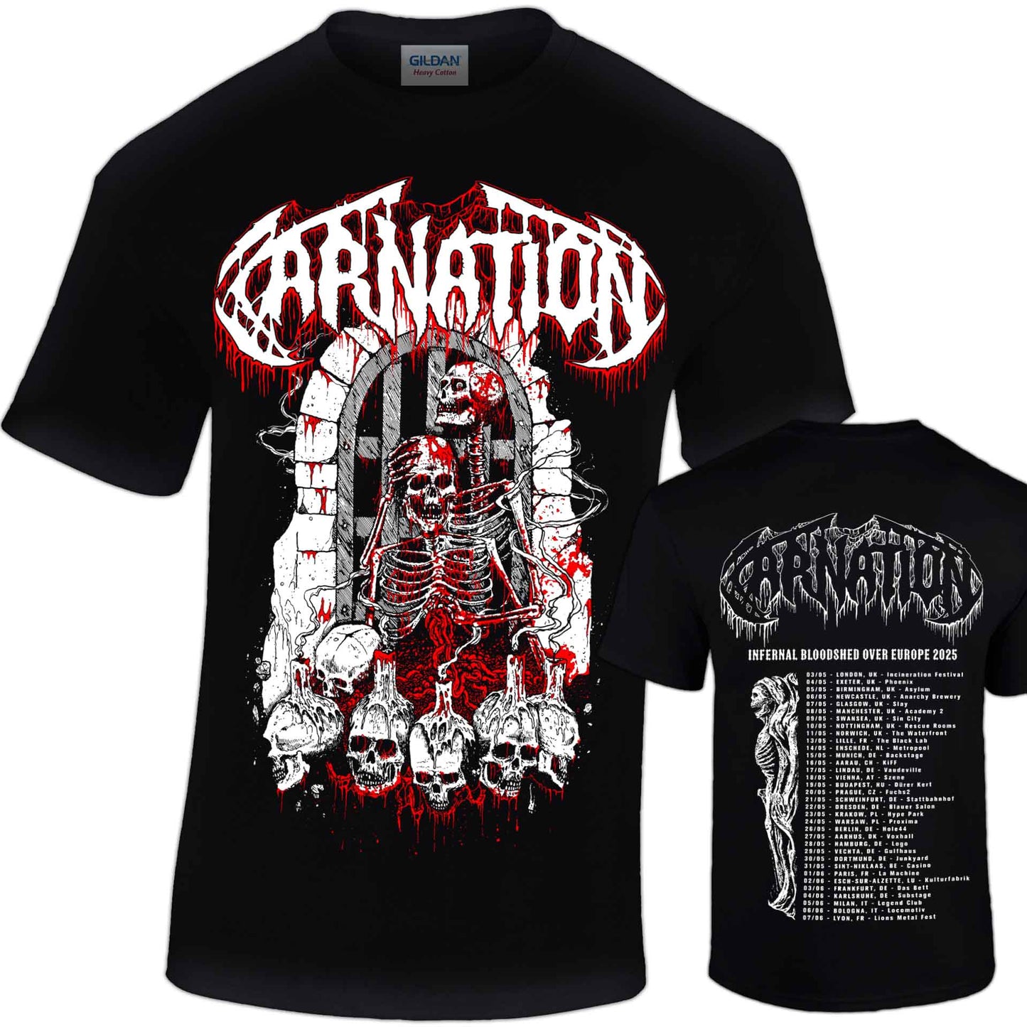 Infernal Bloodshed over Europe 2025 - Shirt
