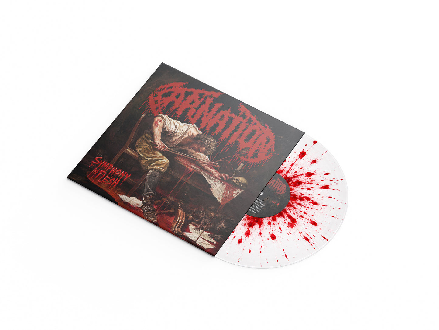 Symphony In Flesh - Crystal Transparant + Red Splatter Vinyl - Limited to 100 copies worldwide