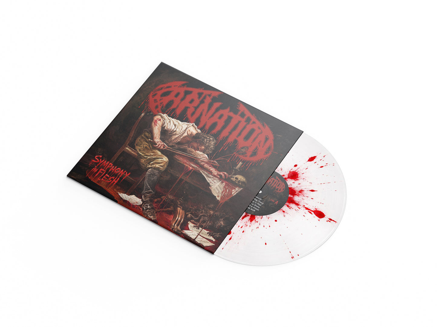 Symphony In Flesh - White + Red Splatter Vinyl - Limited to 100 copies worldwide