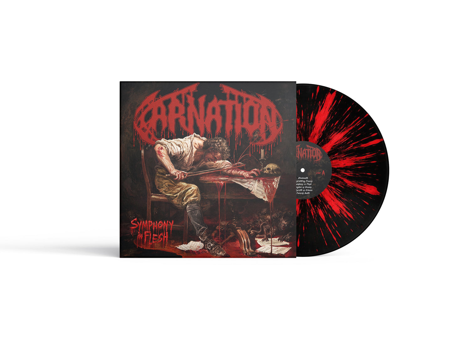 Symphony In Flesh - Black + Red Splatter Vinyl - Limited to 100 copies worldwide