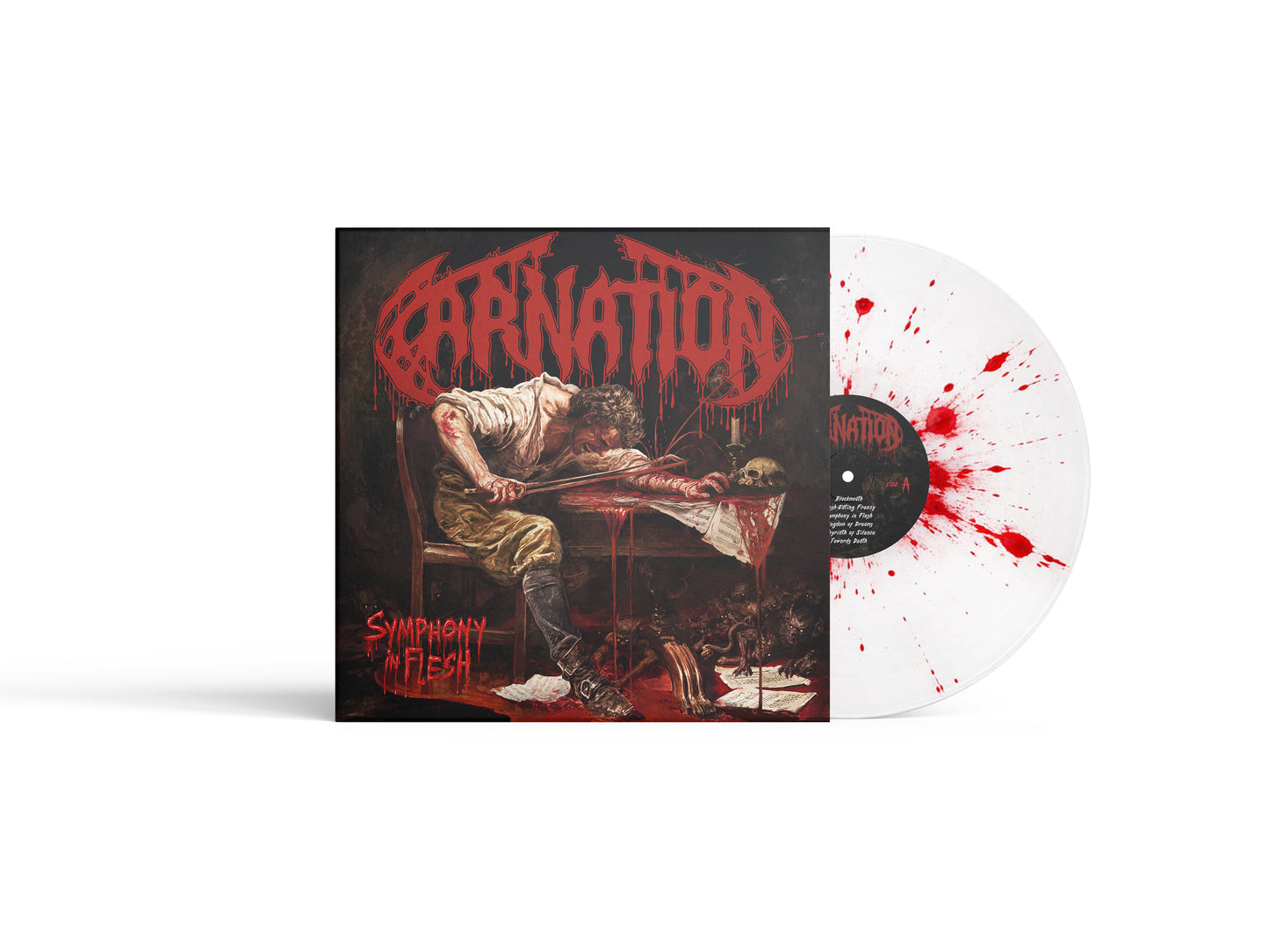 Symphony In Flesh - White + Red Splatter Vinyl - Limited to 100 copies worldwide